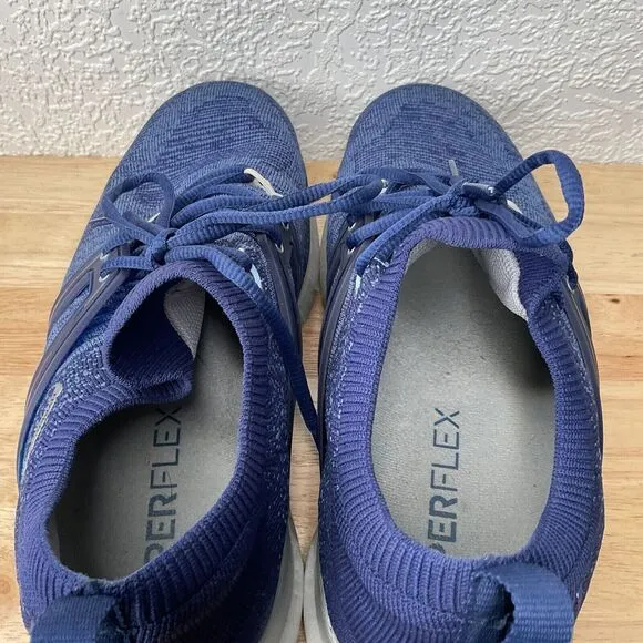 FootJoy FJ Hyperflex 51082 Lace Up Golf Sneakers Men Size 9W Blue Knit Spikes