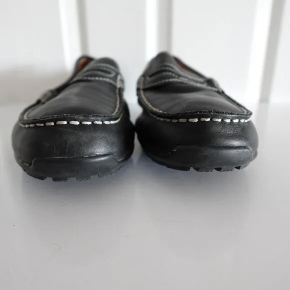 FootJoy Men's Club Casuals Penny Loafers Black Leather Slip-on Shoes