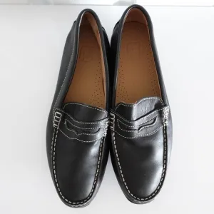 FootJoy Men's Club Casuals Penny Loafers Black Leather Slip-on Shoes