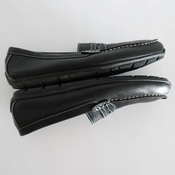 FootJoy Men's Club Casuals Penny Loafers Black Leather Slip-on Shoes