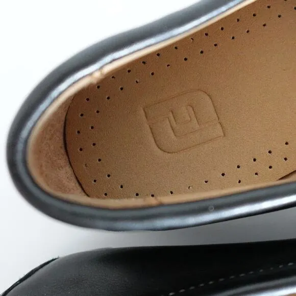 FootJoy Men's Club Casuals Penny Loafers Black Leather Slip-on Shoes