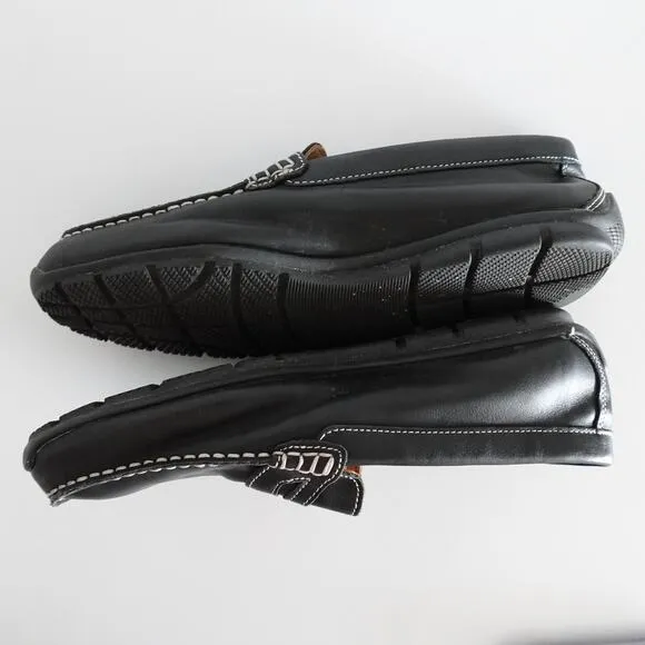 FootJoy Men's Club Casuals Penny Loafers Black Leather Slip-on Shoes