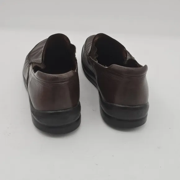 Footprints by Birkenstock Oiled Leather Loafers Brown Size 42 EU