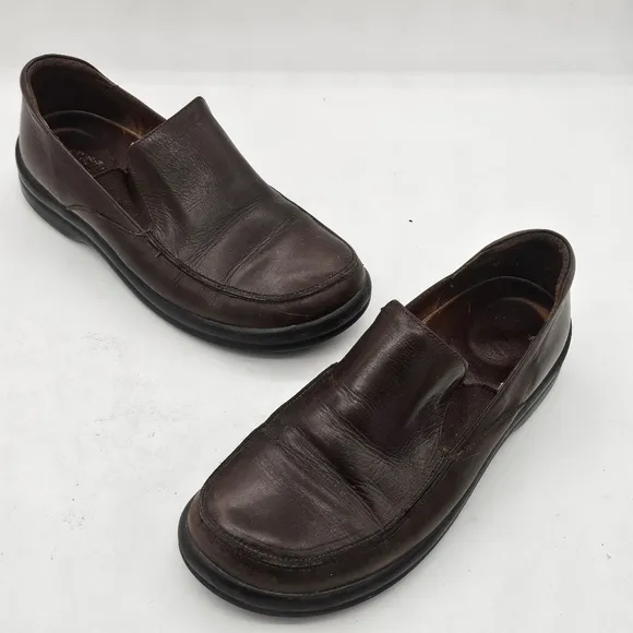 Footprints by Birkenstock Oiled Leather Loafers Brown Size 42 EU