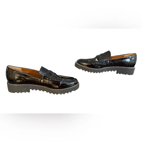 Franco Sarto Cassandra Platform Penny Loafer’s with Chunky Sole Women’s Size 8.5