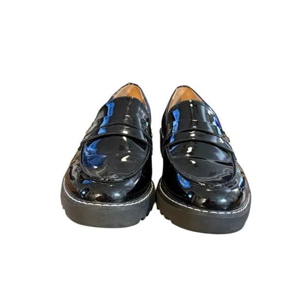 Franco Sarto Cassandra Platform Penny Loafer’s with Chunky Sole Women’s Size 8.5