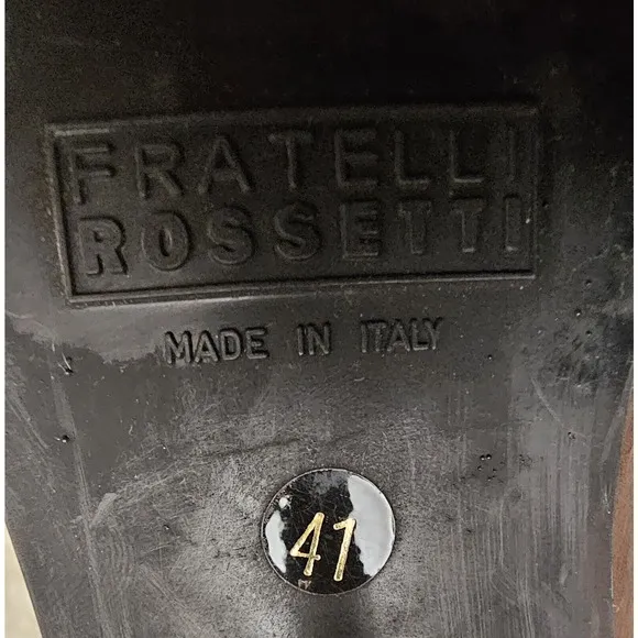 Fratelli Rossetti Italy Womens Leather Zip Up Ankle Booties Black 41