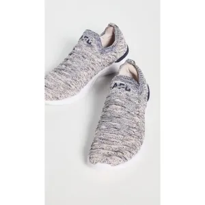 Free People APL Techloom Wave Trainers Sneakers Rose Navy Knit Size 37 US 7 New