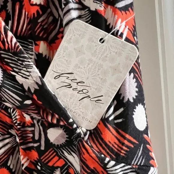 Free People Daria Dress Black Combo NWT