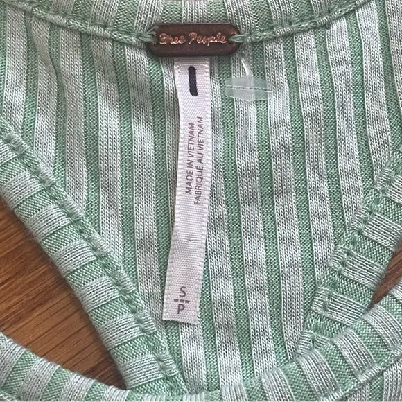 Free People Drop Of Venus Midi Mix Media Dress Bubble Skirt Green w pockets Sz S
