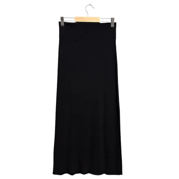 Free People Golden Hour Midi Skirt in Black