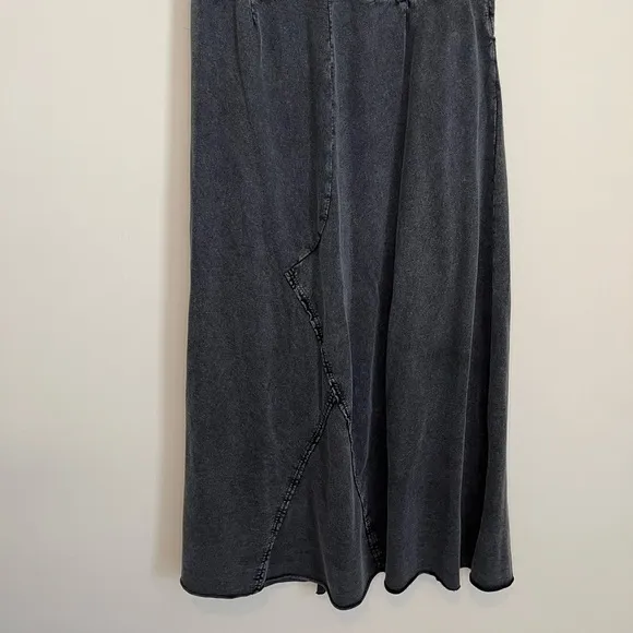 Free People Kona Maxi Skirt in Faded Black Size Medium