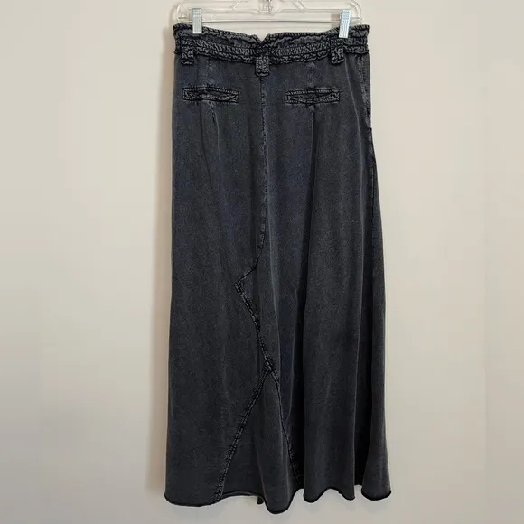 Free People Kona Maxi Skirt in Faded Black Size Medium