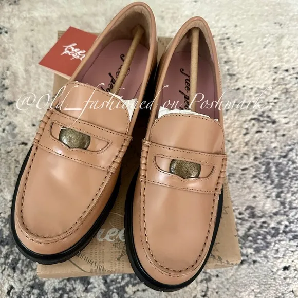 FREE PEOPLE Leather Liv Loafers