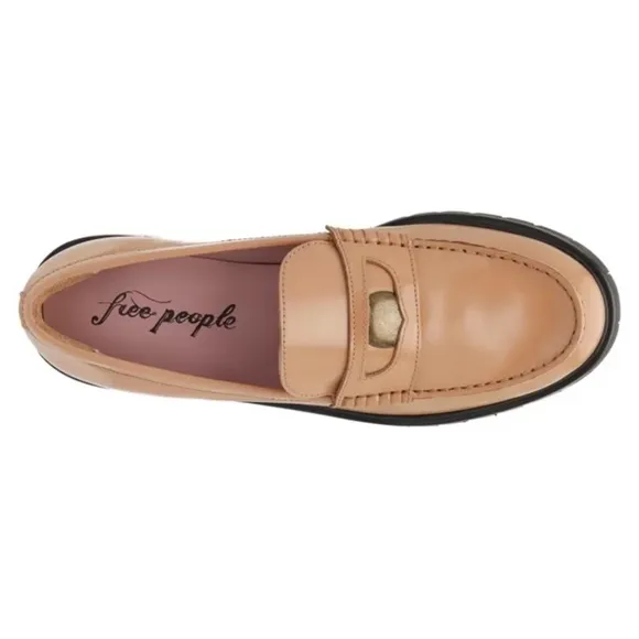 FREE PEOPLE Leather Liv Loafers
