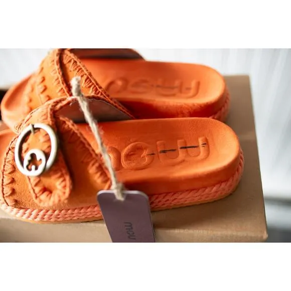 Free People MOU Fruit Punch Slide Sandals 41 NEW