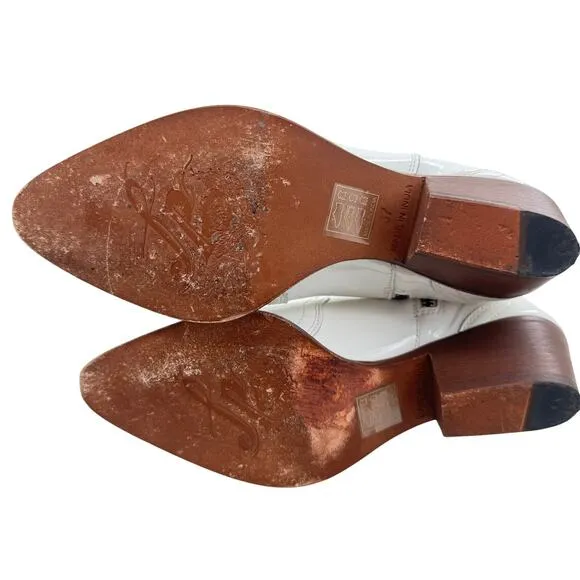 Free People Women's Frontier Western Patent Leather Pointed Toe Ankle Boots 37