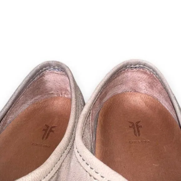 Frye Peggy Low Lace Up Casual Sneakers Taupe Women's 6.5