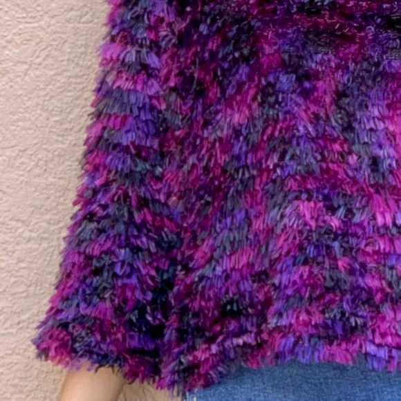 Fuzzy Pullover Crop Sweater Light Breezy