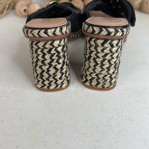 GAIMO Karoo Crisscross Knotted Sandal - Black Sz 9/Euro 40
