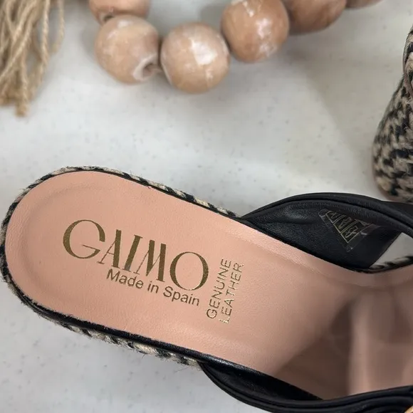 GAIMO Karoo Crisscross Knotted Sandal - Black Sz 9/Euro 40