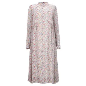 Ganni Ditsy Floral Midi Dress in Multicolor Cotton