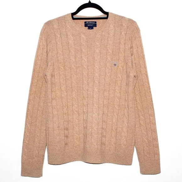 Gant Pure Lambswool Cable-Knit Sweater