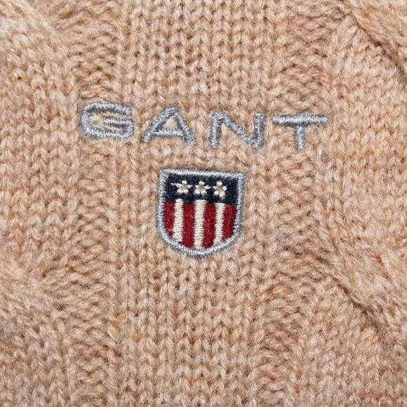 Gant Pure Lambswool Cable-Knit Sweater