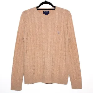 Gant Pure Lambswool Cable-Knit Sweater