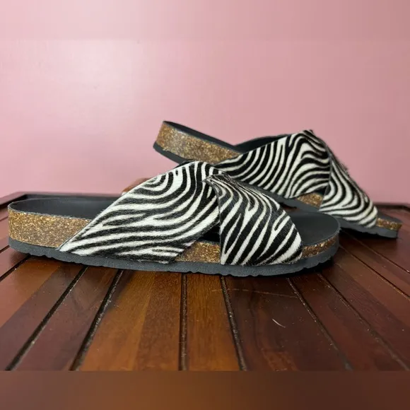 Garnet Hill Kasia Crossover Slides