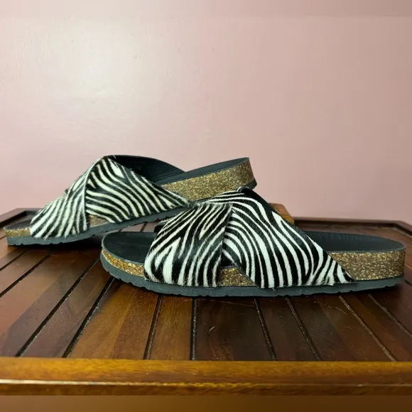 Garnet Hill Kasia Crossover Slides