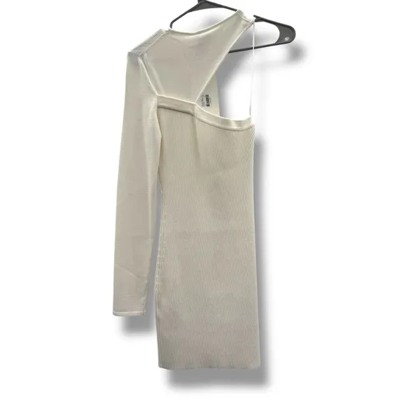 Gauge81 Tinino‎ Ivory One Long Sleeve Knit Mini Dress Sz S NEW