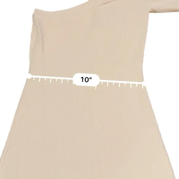 Gauge81 Tinino‎ Ivory One Long Sleeve Knit Mini Dress Sz S NEW