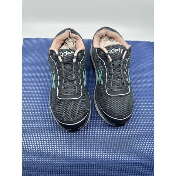 Gdefy Gravity Defyer Mighty Walk Pain Relief Gray Shoes Sneakers Womens Size 9.5