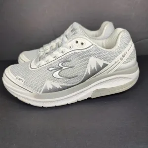 GDEFY Gravity Defyer Mighty Walk Sneakers White Gray  Women's Shoes Size 8