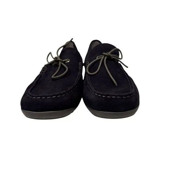 Geox Men's Black‎ Moccasins Slip On Stitched Loafers Slippers Size EU 44 / US 11