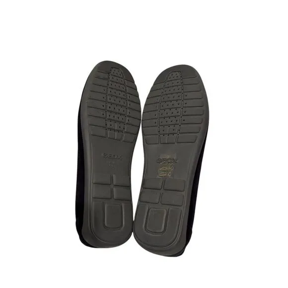 Geox Men's Black‎ Moccasins Slip On Stitched Loafers Slippers Size EU 44 / US 11
