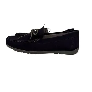 Geox Men's Black‎ Moccasins Slip On Stitched Loafers Slippers Size EU 44 / US 11