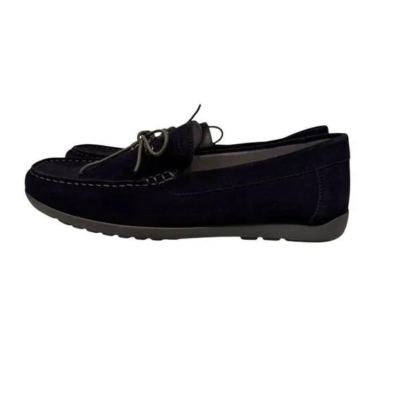 Geox Men's Black‎ Moccasins Slip On Stitched Loafers Slippers Size EU 44 / US 11
