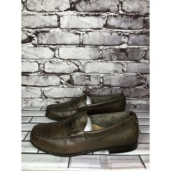 G.H. Bass &amp; Co. Weejuns Brown Leather Penny Loafers Shoes Men’s Sz 9.5D US/43EU