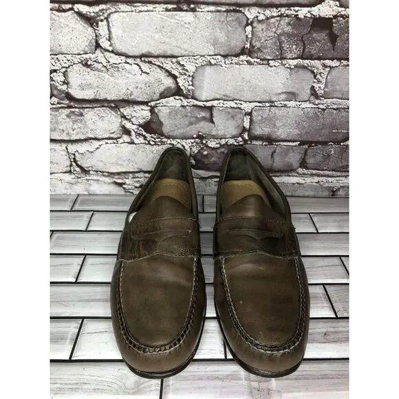 G.H. Bass &amp; Co. Weejuns Brown Leather Penny Loafers Shoes Men’s Sz 9.5D US/43EU