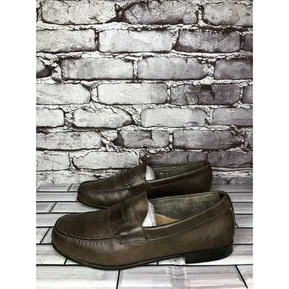 G.H. Bass &amp; Co. Weejuns Brown Leather Penny Loafers Shoes Men’s Sz 9.5D US/43EU