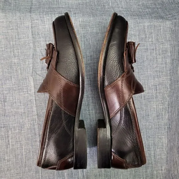 G.H. Bass Loafers Arnes Brown Leather Kiltie Tassel M024072  Men's 8M