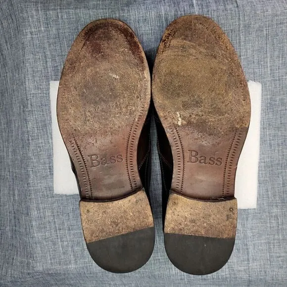 G.H. Bass Loafers Arnes Brown Leather Kiltie Tassel M024072  Men's 8M