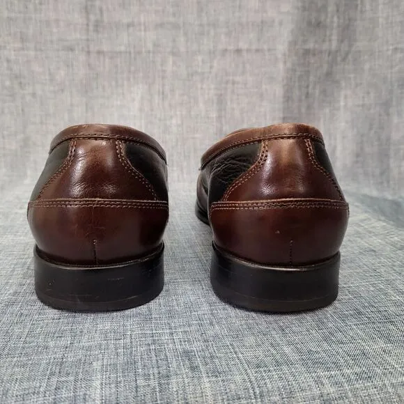 G.H. Bass Loafers Arnes Brown Leather Kiltie Tassel M024072  Men's 8M