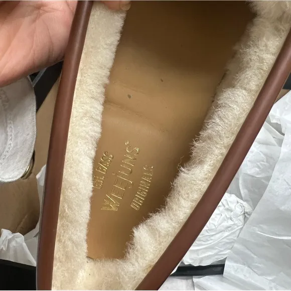 GH Bass Whitney Shearling Whiskey Loafer Flats Slip On Weejuns Various Sizes
