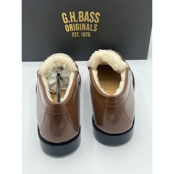 GH Bass Whitney Shearling Whiskey Loafer Flats Slip On Weejuns Various Sizes