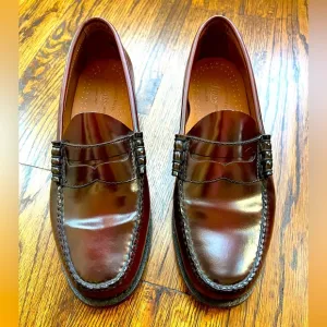 G.H.Bass Classic Mens Burgundy Wine Larson Penny Loafers