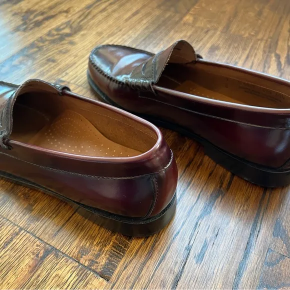G.H.Bass Classic Mens Burgundy Wine Larson Penny Loafers