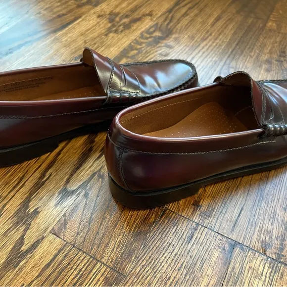 G.H.Bass Classic Mens Burgundy Wine Larson Penny Loafers